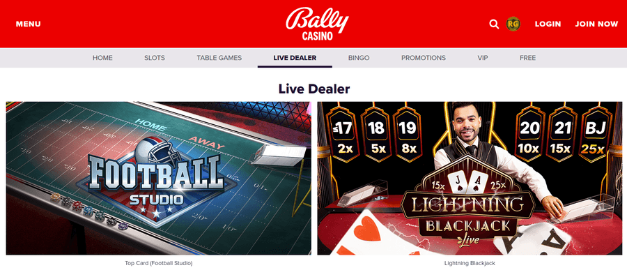 Bally Casino Live Casino