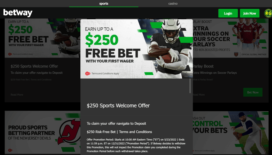 Betway Sportsbook Promotions